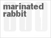 recipe for marinated rabbit
