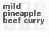 recipe for mild pineapple-beef curry
