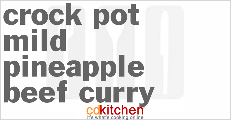 Mild Pineapple-Beef Curry - CDKitchen.com