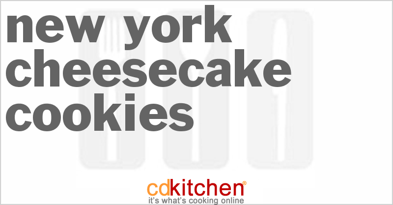 New York Cheesecake Cookies - CDKitchen.com