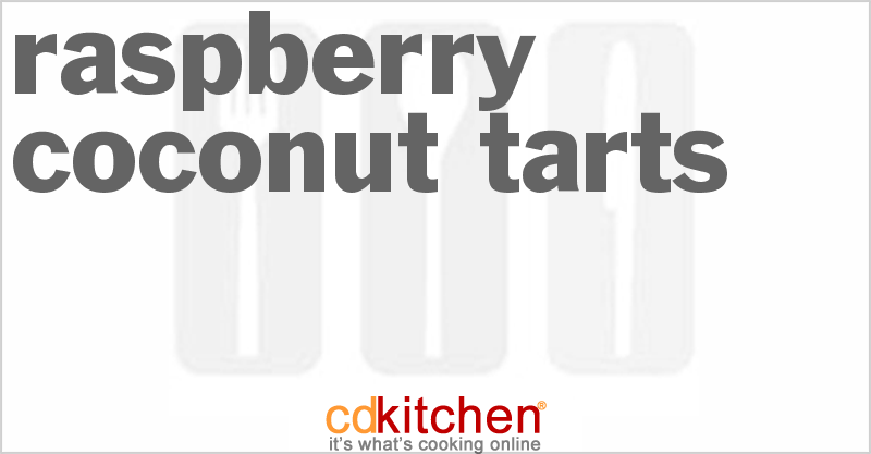 Raspberry Coconut Tarts - CDKitchen.com