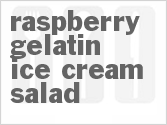 Raspberry Gelatin Ice Cream Salad