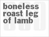 recipe for boneless roast leg of lamb