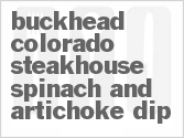recipe for buckhead colorado steakhouse spinach and artichoke dip