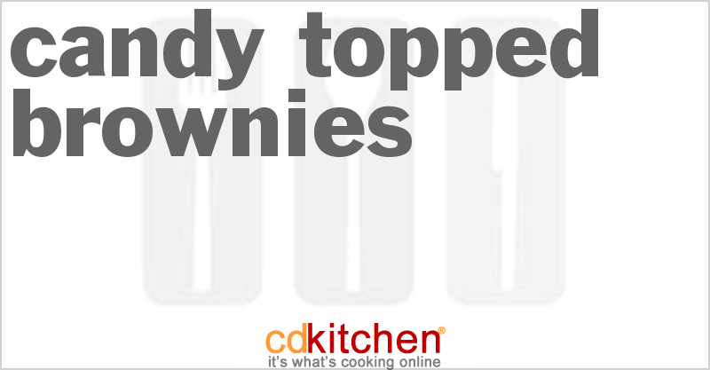 Candy Topped Brownies - CDKitchen.com