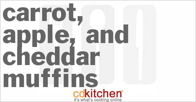 Carrot, Apple, and Cheddar Muffins - CDKitchen.com