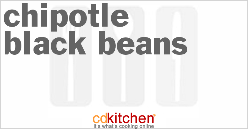 Chipotle Black Beans - CDKitchen.com