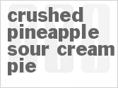 recipe for crushed pineapple sour cream pie