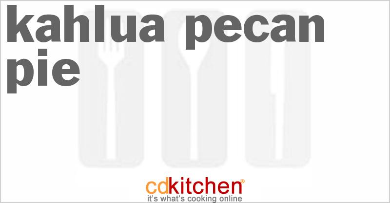 Kahlua Pecan Pie - CDKitchen.com