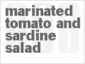 recipe for marinated tomato and sardine salad