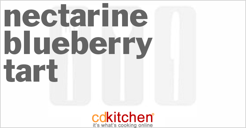 nectarine blueberry tart
