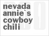 recipe for nevada annie's cowboy chili