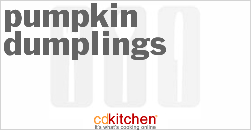 Pumpkin Dumplings - CDKitchen.com