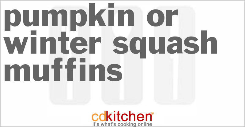 Pumpkin Or Winter Squash Muffins - CDKitchen.com