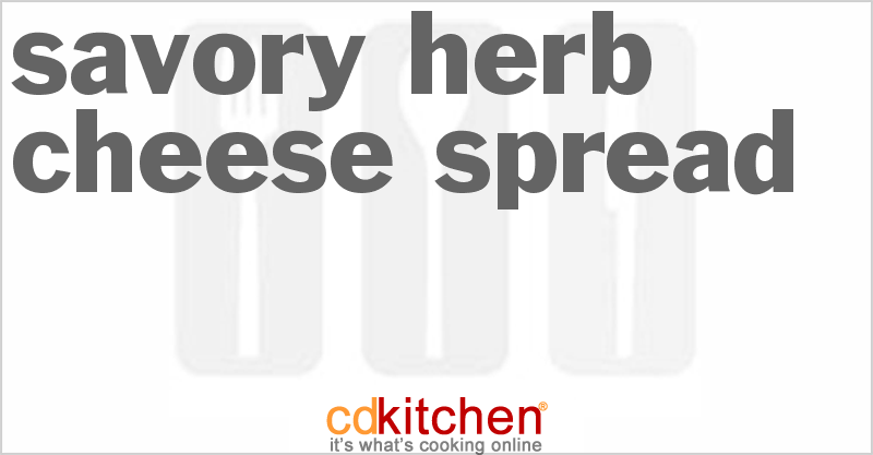 Savory Herb Cheese Spread - CDKitchen.com
