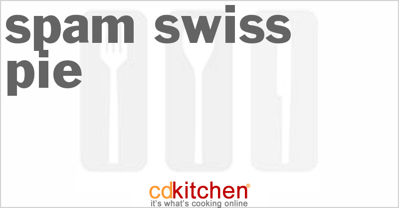 Spam Swiss Pie - CDKitchen.com
