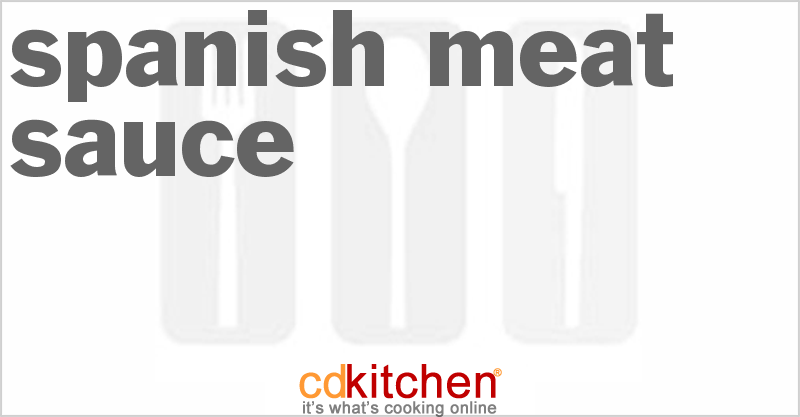 Spanish Meat Sauce - CDKitchen.com
