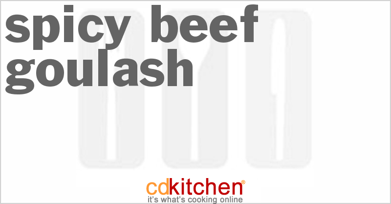 Spicy Beef Goulash - CDKitchen.com