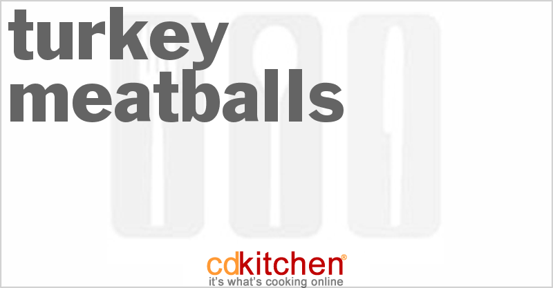 Basic Turkey Meatballs - CDKitchen.com