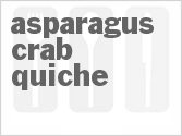 recipe for asparagus crab quiche
