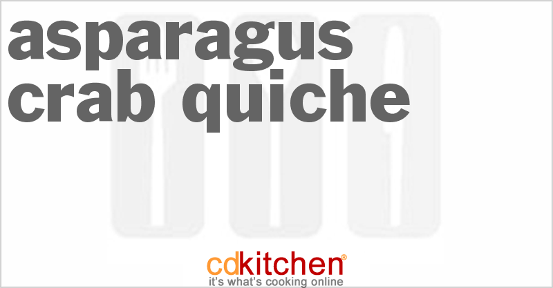 Asparagus Crab Quiche - CDKitchen.com
