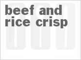 recipe for beef and rice crisp