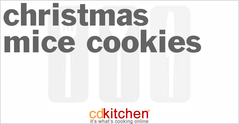 Christmas Mice Cookies - CDKitchen.com