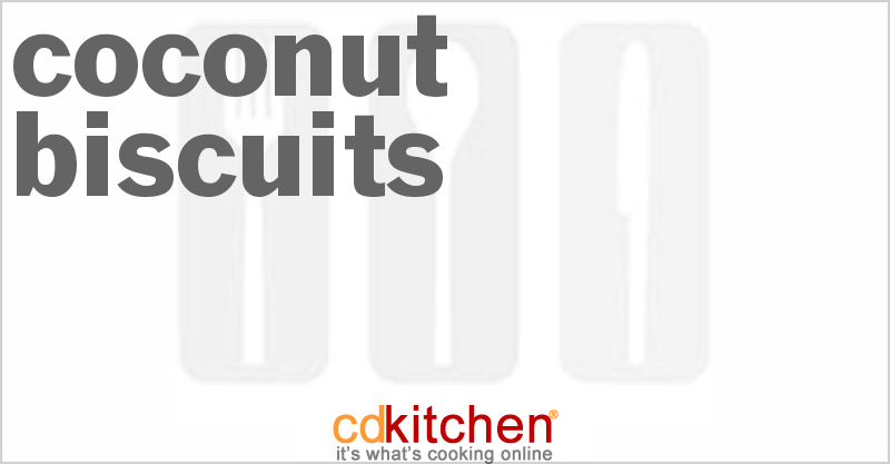 Coconut Biscuits - CDKitchen.com