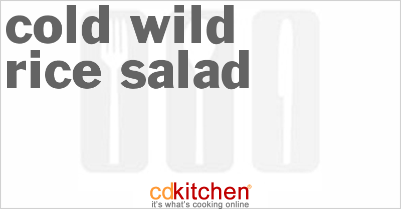Cold Wild Rice Salad - CDKitchen.com