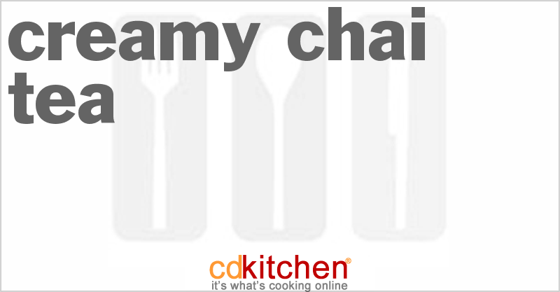 Creamy Chai Tea - CDKitchen.com