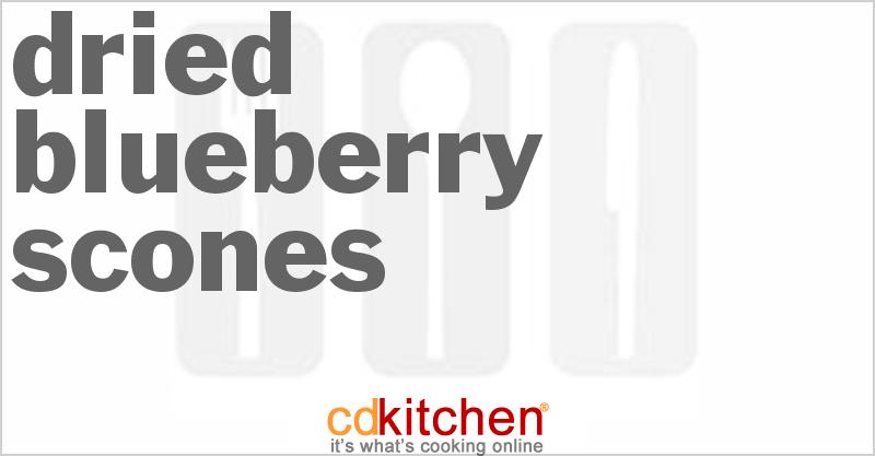 Dried Blueberry Scones - CDKitchen.com
