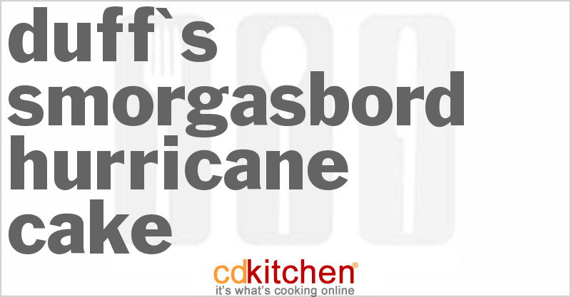 Duff's Smorgasbord Hurricane Cake - CDKitchen.com