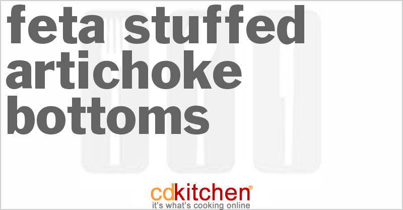 Feta-Stuffed Artichoke Bottoms - CDKitchen.com