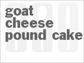 recipe for goat cheese pound cake