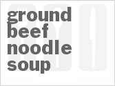 recipe for ground beef noodle soup