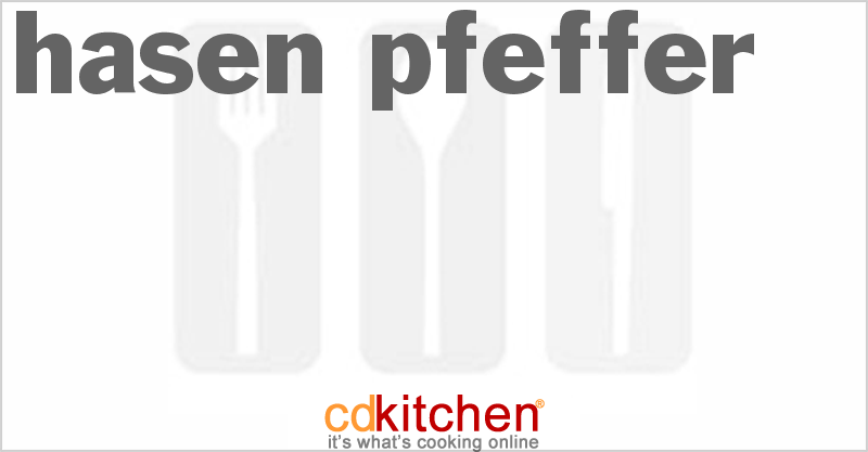 Hasen Pfeffer - CDKitchen.com