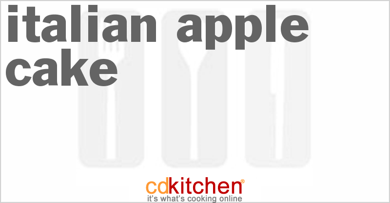 Italian Apple Cake - CDKitchen.com