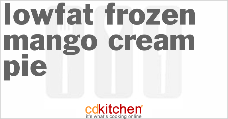 Lowfat Frozen Mango Cream Pie - CDKitchen.com