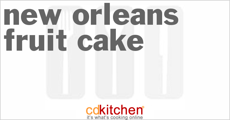 New Orleans Fruit Cake - CDKitchen.com