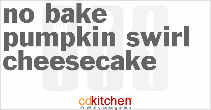 No-Bake Pumpkin Swirl Cheesecake - CDKitchen.com
