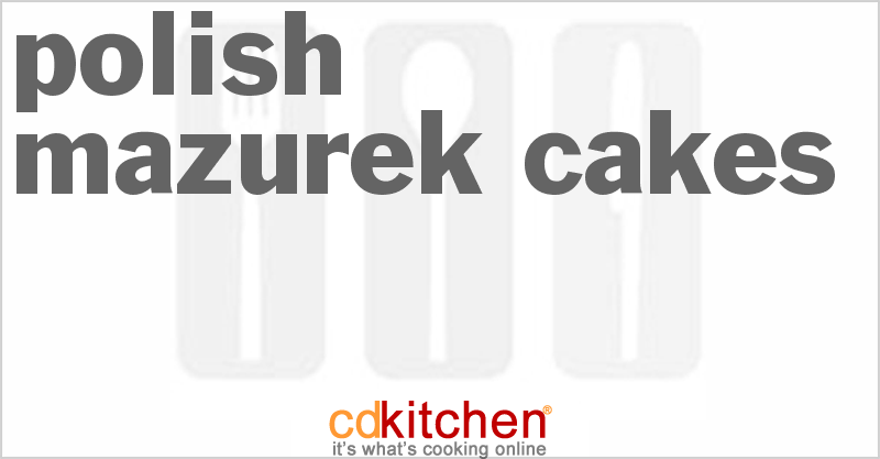 Polish Mazurek Cakes - CDKitchen.com