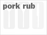 recipe for pork rub