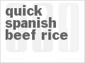 recipe for quick spanish beef rice