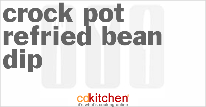 Refried Bean Dip - CDKitchen.com