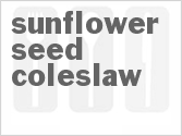 recipe for sunflower seed coleslaw