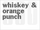 recipe for whiskey & orange punch
