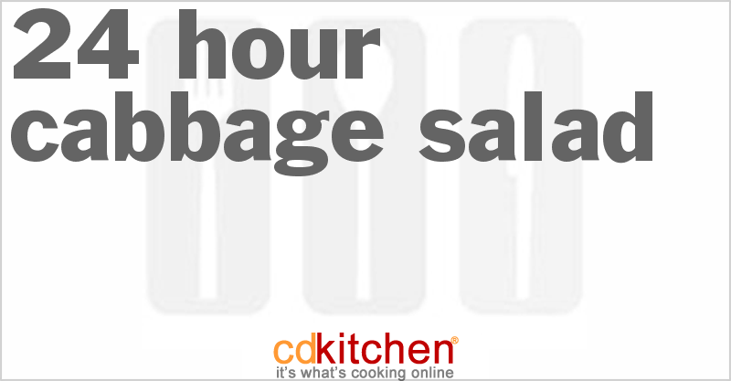 24 Hour Cabbage Salad - CDKitchen.com