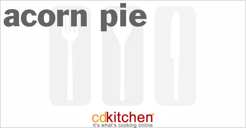 Acorn Pie - CDKitchen.com