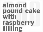 recipe for almond pound cake with raspberry filling