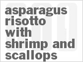 recipe for asparagus risotto with shrimp and scallops